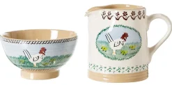 Landscapes<Nicholas Mosse Small Bowl And Small Cylinder Jug Hen