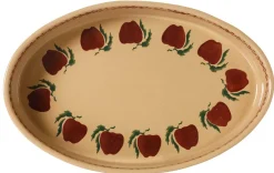 Oven Friendly Dishes<Nicholas Mosse Small Oval Oven Dish Apple