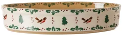 Oven Friendly Dishes<Nicholas Mosse Small Oval Oven Dish Winter Robin