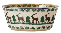 Food Lover'S Gifts<Nicholas Mosse Small Oval Pie Dish Reindeer