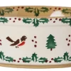 Winter Robin<Nicholas Mosse Small Oval Pie Dish Winter Robin