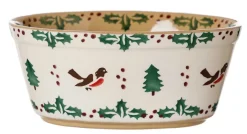 Food Lover'S Gifts<Nicholas Mosse Small Oval Pie Dish Winter Robin