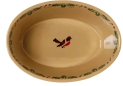 Food Lover'S Gifts<Nicholas Mosse Small Oval Pie Dish Winter Robin