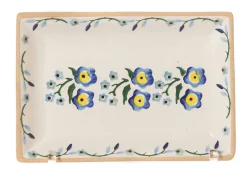 Plates<Nicholas Mosse Small Rectangle Plate Forget Me Not