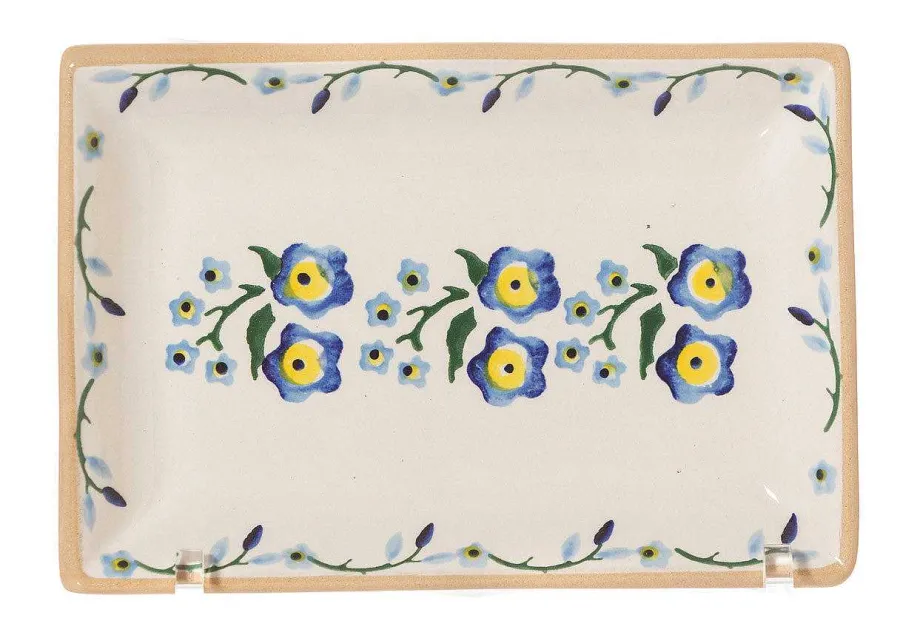 Plates<Nicholas Mosse Small Rectangle Plate Forget Me Not