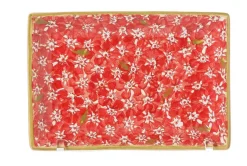 Plates<Nicholas Mosse Small Rectangle Plate Lawn Red