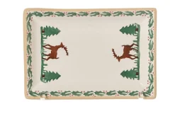 Plates<Nicholas Mosse Small Rectangle Plate Reindeer