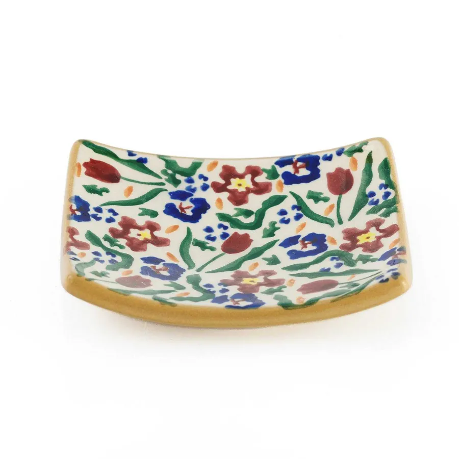 New In<Nicholas Mosse Soap Dish Wild Flower Meadow