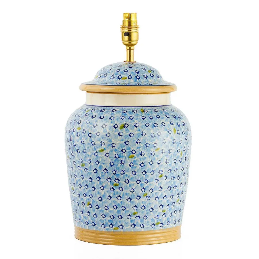 New In<Nicholas Mosse Tall Lamp Light Blue Lawn