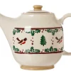 Winter Robin<Nicholas Mosse Teapot Winter Robin
