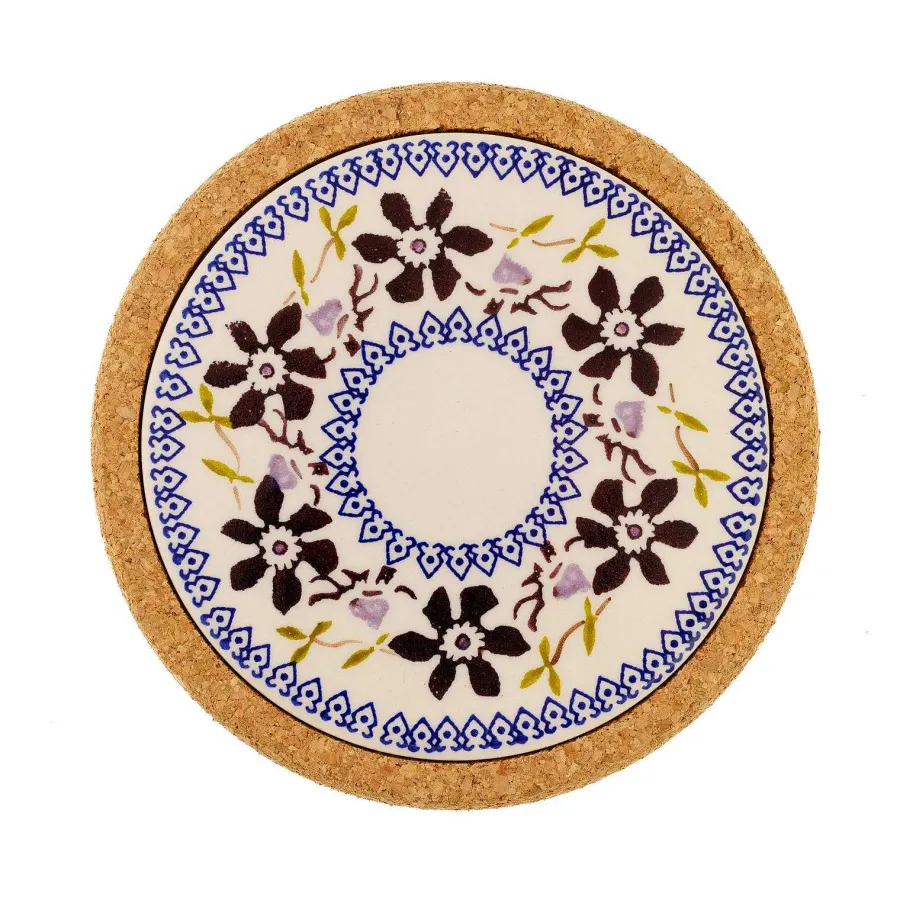 Tile Trivets<Nicholas Mosse Trivet Round Clematis