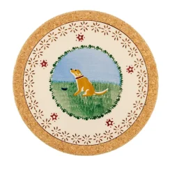 Christmas<Nicholas Mosse Trivet Round Dog