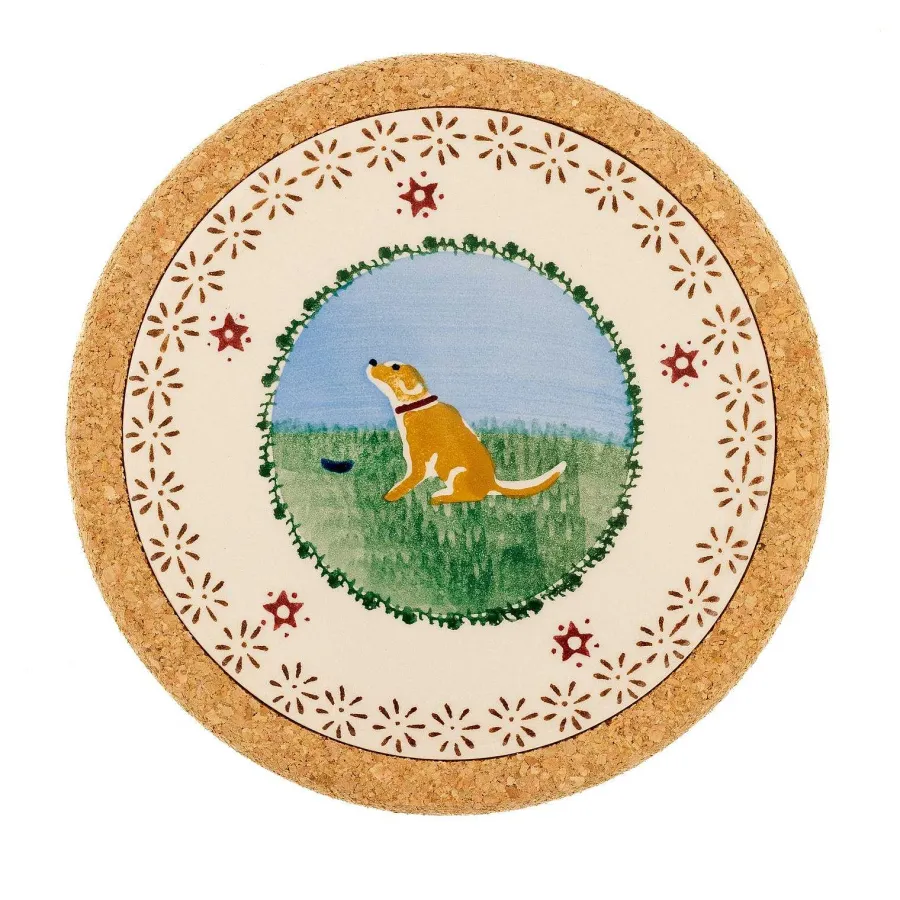Christmas<Nicholas Mosse Trivet Round Dog