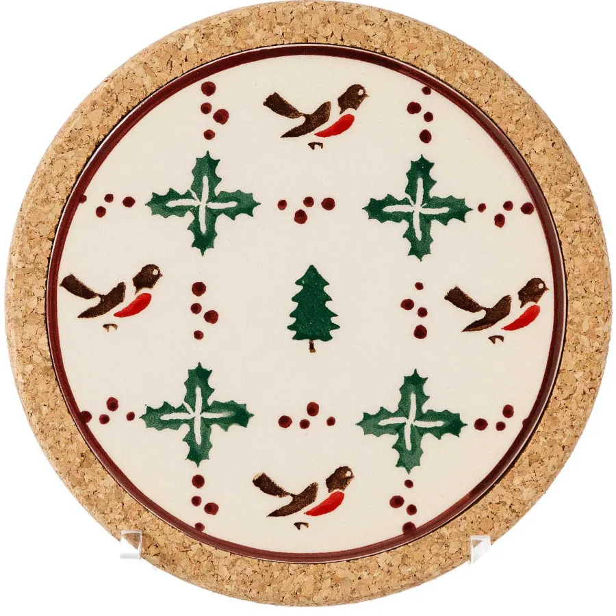 Christmas<Nicholas Mosse Trivet Round Winter Robin