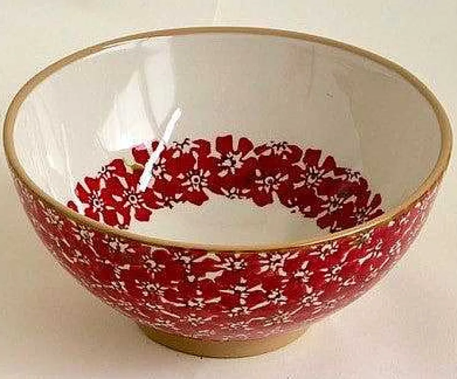 New In<Nicholas Mosse Vegetable Bowl Red Lawn